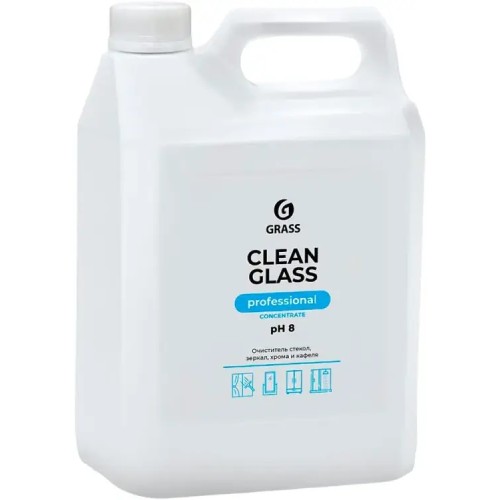 Средство для чистки стекол и зеркал Grass Clean Glass Professional, 5 л