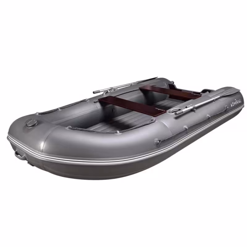 Надувная лодка ПВХ Адмирал 360, НДНД, серый 