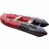 Надувная лодка ПВХ Hunterboat 380 ПРО НДНД, красный/черный