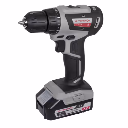 Дрель-шуруповерт аккумуляторная Интерскол ДА-10/18В