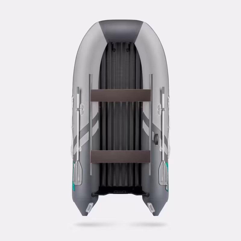 Надувная лодка ПВХ Gladiator E330S, НДНД, cветло-серый/темно-серый