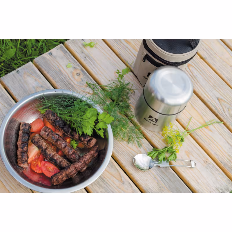 Термос в чехле Арктика 301-500А, 0.5 л, серебристый