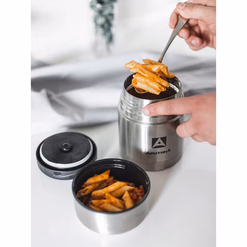 Термос в чехле Арктика 301-500А, 0.5 л, серебристый