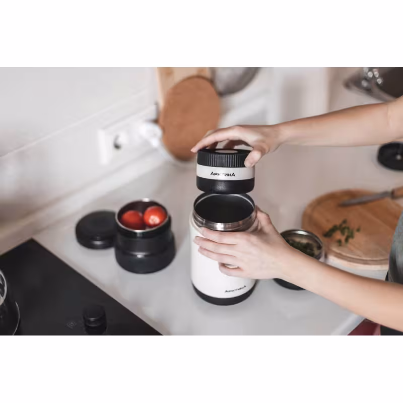 Термос с контейнерами Арктика 308-1300, 1.3 л, бежевый