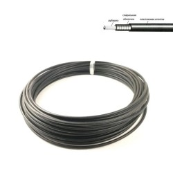 Оплётка троса переключения Forward 4.1 мм, продольное сечение, бухта 20 м, черный
