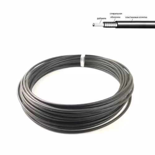 Оплётка троса переключения Forward 4.1 мм, продольное сечение, бухта 20 м, черный