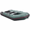 Надувная лодка ПВХ HunterBoat 320 ЛК, пайол фанерный, зеленый