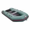 Надувная лодка ПВХ HunterBoat 320 ЛК, пайол фанерный, зеленый