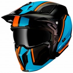 Мотошлем MT Helmets TR902XSV Streetfighter Twin A4, голубой, размер S