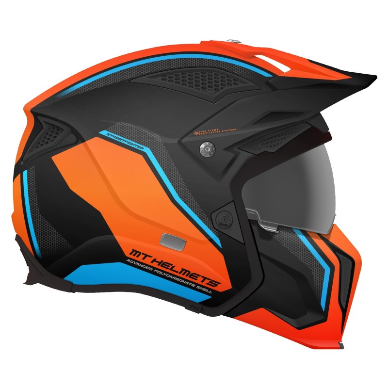 Мотошлем MT Helmets TR902XSV Streetfighter Twin A4, голубой, размер S