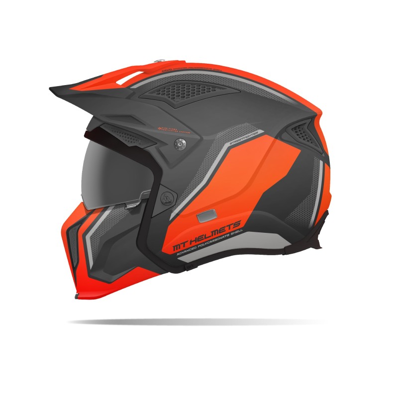 Мотошлем MT Helmets TR902XSV Streetfighter Twin C4, оранжевый, размер L