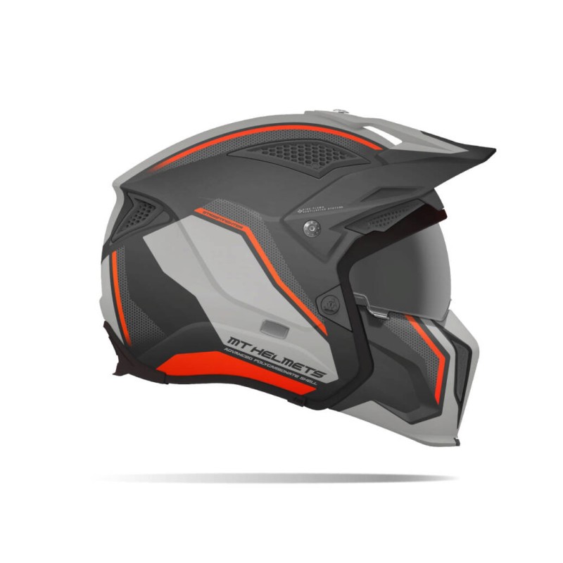 Мотошлем MT Helmets TR902XSV Streetfighter Twin C4, оранжевый, размер L