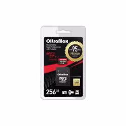 Карта памяти OltraMax 256 Gb microSDXC Class 10 UHS-1 Premium с адаптером SD 95 МВ/s