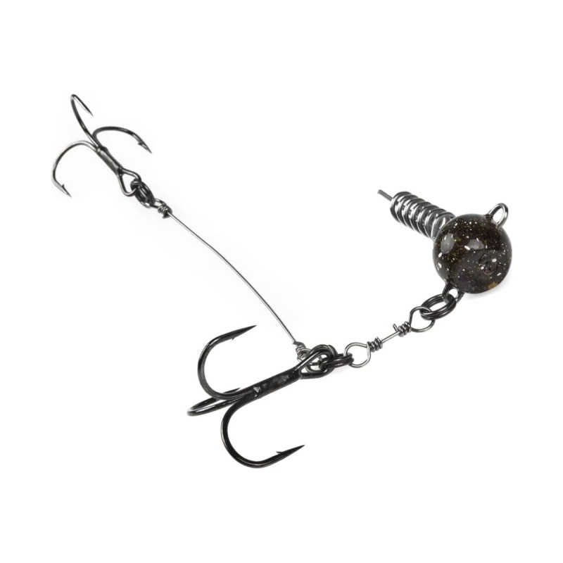 Оснаска стальная Lucky John Deep Pike Stinger Rig L+Flexhead, 10г