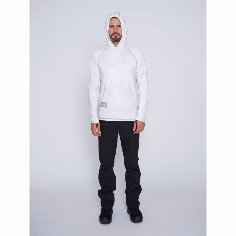 Джерси с капюшоном мужское Triton Gear, ткань Fabreex, белый, размер M