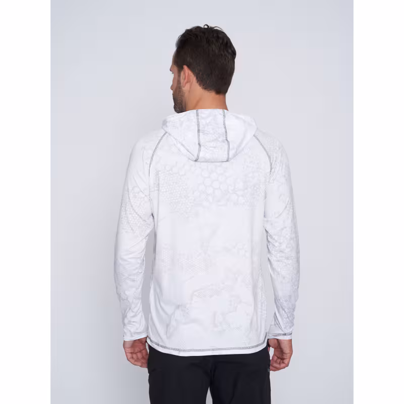 Джерси с капюшоном мужское Triton Gear, ткань Fabreex, белый, размер L