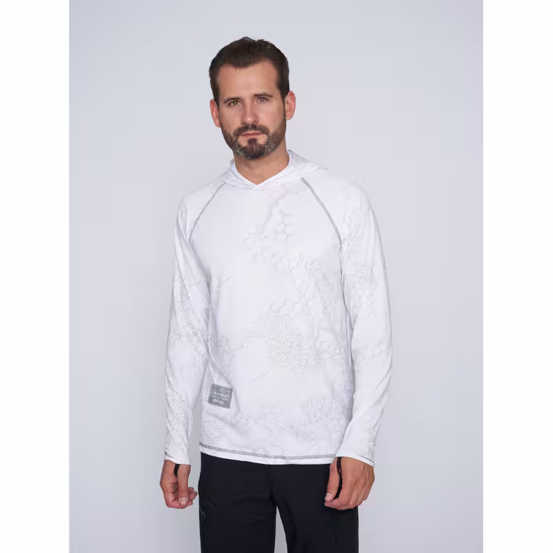 Джерси с капюшоном мужское Triton Gear, ткань Fabreex, белый, размер XL