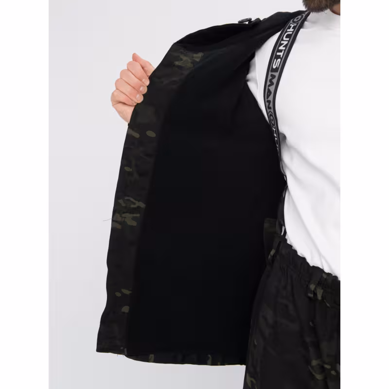 Костюм мужской Huntsman (Восток) Горка-3, ткань Смесовая Рип-Стоп, черный камуфляж, размер 44-46, 182-188 см 