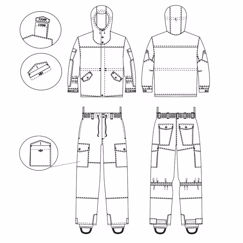 Костюм мужской Huntsman (Восток) Горка-3, ткань Смесовая Рип-Стоп, черный камуфляж, размер 56-58, 182-188 см
