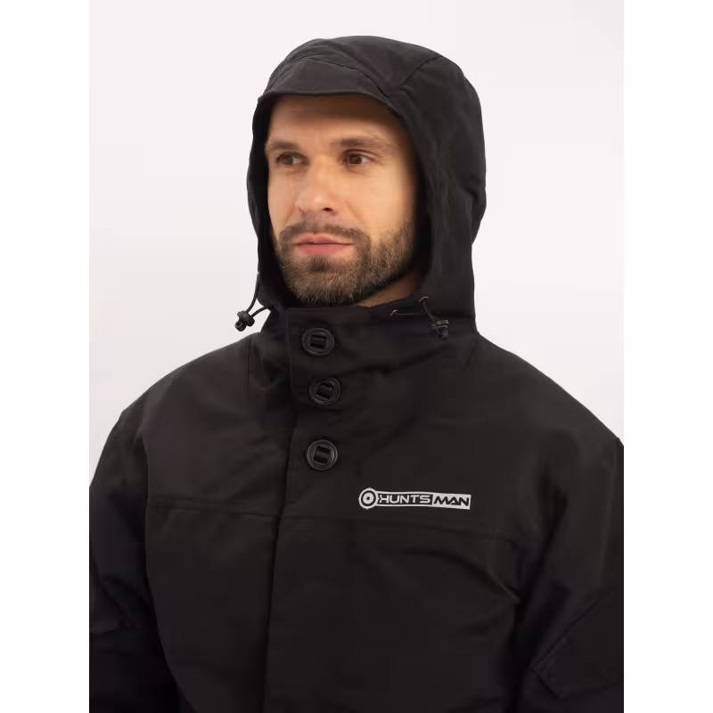 Костюм мужской Huntsman (Восток) Горка-3, ткань Смесовая Рип-Стоп, черный, размер 56-58, 170-176 см