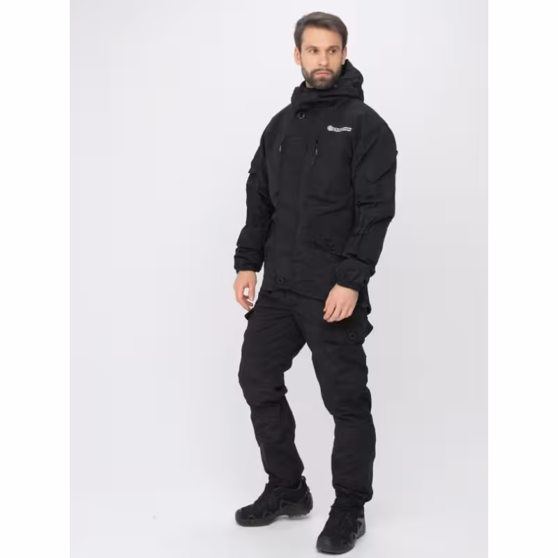 Костюм мужской Huntsman (Восток) Горка-5, ткань смесовая Рипстоп, цвет черный, размер 52-54, 182-188 см