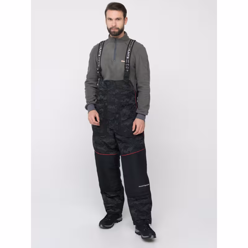 Костюм мужской Huntsman Siberia Reflect, ткань Reflex Membrane, цвет черный, размер 44-46, 170-176 см