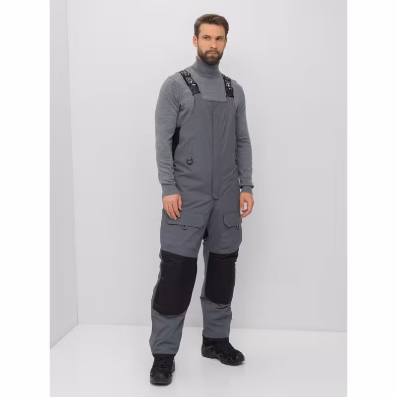 Костюм мужской Huntsman (Восток) Yukon Ice, ткань Breathable, серый/черный, размер 48-50, 182-188 см