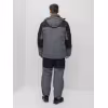 Костюм мужской Huntsman (Восток) Yukon Ice, ткань Breathable, серый/черный, размер 52-54, 182-188 см