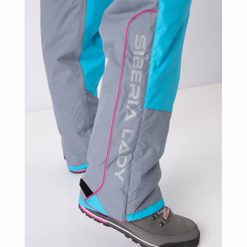 Костюм женский Huntsman Siberia Lady, ткань Breathable, серый/голубой, размер 40-42, 158-164 см