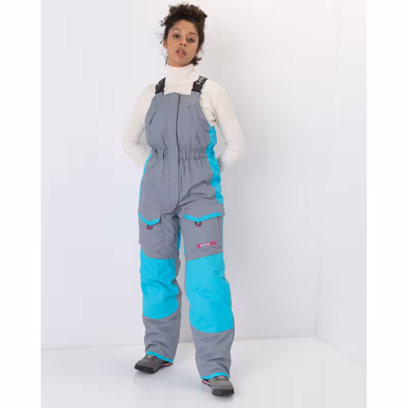 Костюм женский  Huntsman Siberia Lady, ткань Breathable, серый/голубой, размер 44-46, 158-164 см