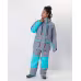 Костюм женский  Huntsman Siberia Lady, ткань Breathable, серый/голубой, размер 44-46, 158-164 см