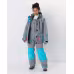 Костюм женский Huntsman Siberia Lady, ткань Breathable, серый/голубой, размер 48-50, 158-164 см