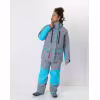 Костюм женский Huntsman Siberia Lady, ткань Breathable, серый/голубой, размер 48-50, 158-164 см