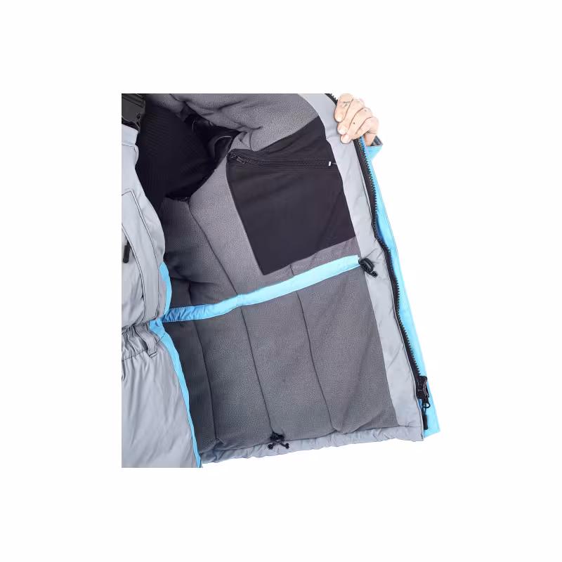 Костюм женский Huntsman Siberia Lady, ткань Breathable, серый/голубой, размер 48-50, 170-176 см