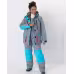 Костюм женский Huntsman Siberia Lady, ткань Breathable, серый/голубой, размер 52-54, 170-176 см