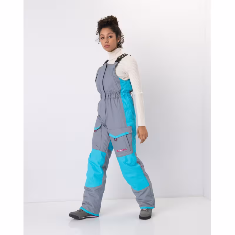 Костюм женский Huntsman Siberia Lady, ткань Breathable, серый/голубой, размер 56-58, 170-176 см