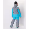 Костюм женский Huntsman Siberia Lady, ткань Breathable, серый/голубой, размер 56-58, 170-176 см