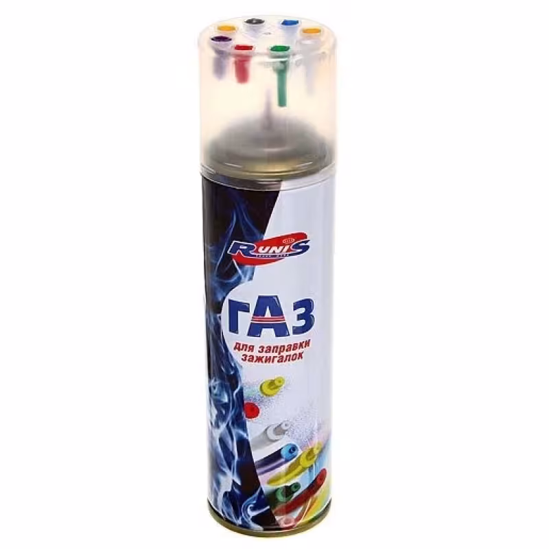 Баллон с газом и насадками Runis Premium, 210 мл