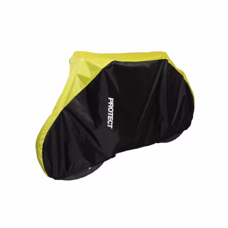 Чехол-накидка для велосипеда с колесами 26-29" Protect 555-550, черный/желтый