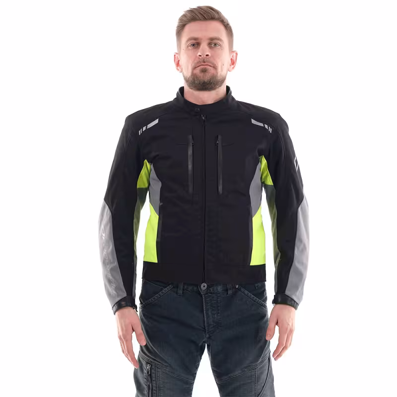 Мотокуртка с защитой мужская Dragonfly City, черный, размер L