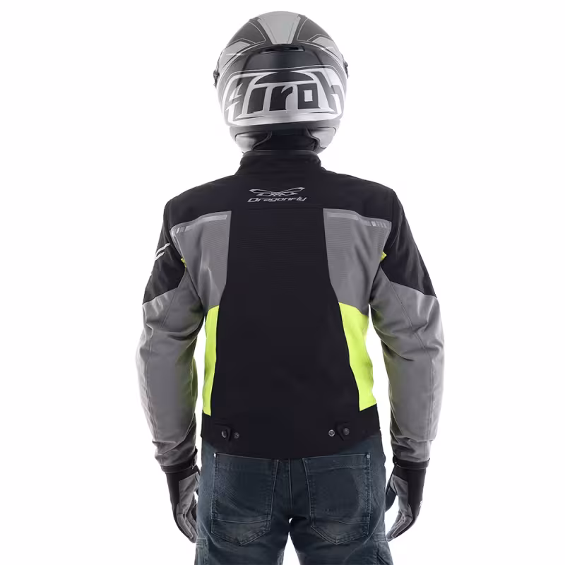 Мотокуртка с защитой мужская Dragonfly City, черный, размер L