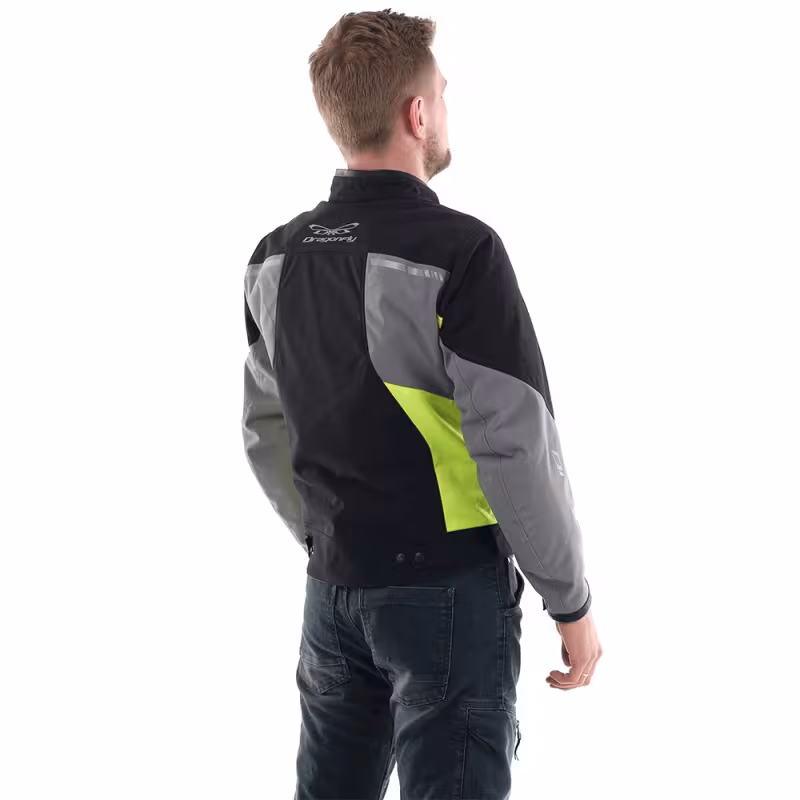 Мотокуртка с защитой мужская Dragonfly City, черный, размер L