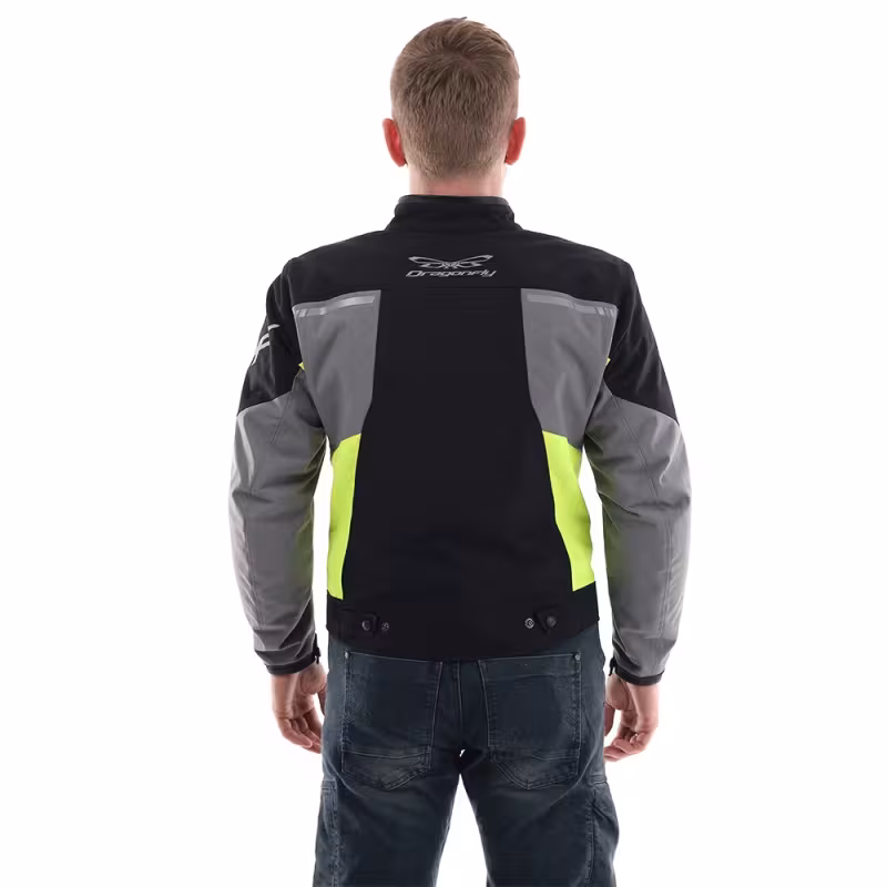 Мотокуртка с защитой мужская Dragonfly City, черный, размер L