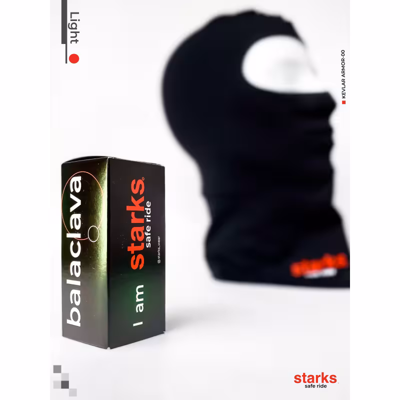 Подшлемник-балаклава Starks Light, хлопок, черный