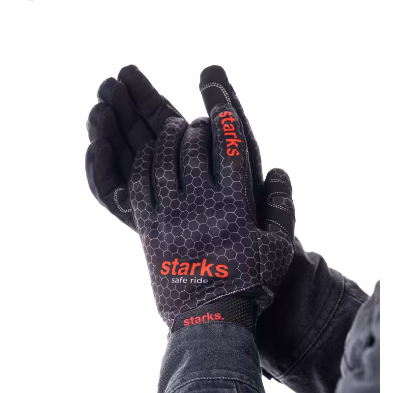 Мотоперчатки Starks Sirius, черный/серый, размер XL