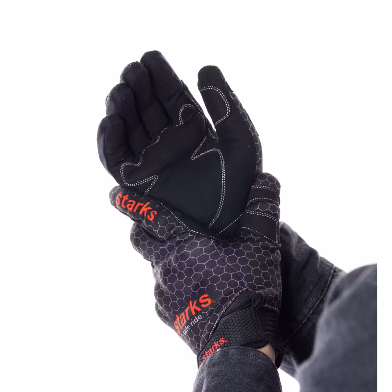 Мотоперчатки Starks Sirius, черный/серый, размер XL