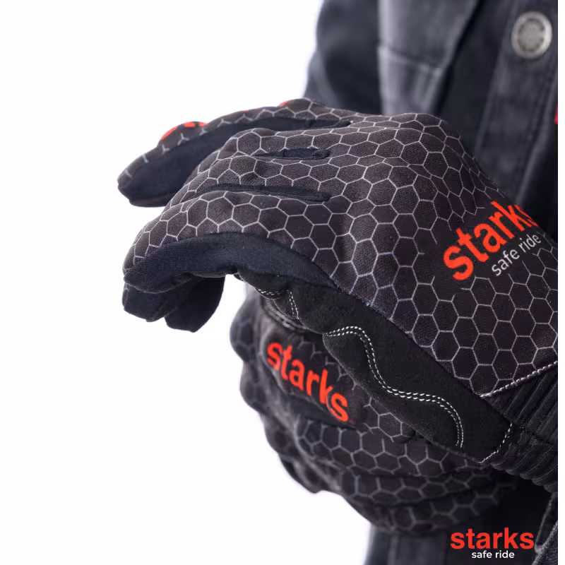 Мотоперчатки Starks Sirius, черный/серый, размер XL
