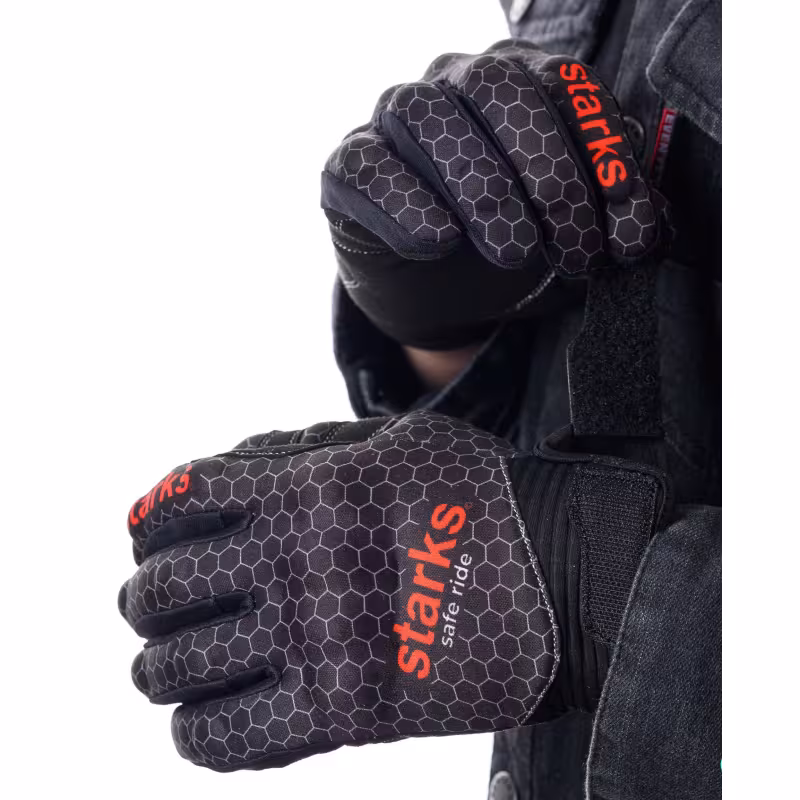 Мотоперчатки Starks Sirius, черный/серый, размер XL