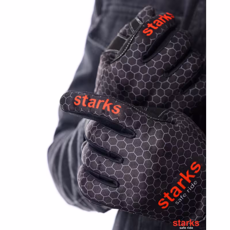 Мотоперчатки Starks Sirius, черный/серый, размер XL
