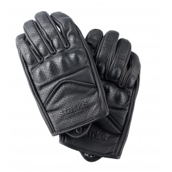 Мотоперчатки Starks Alfa, кожа, черный, размер XL